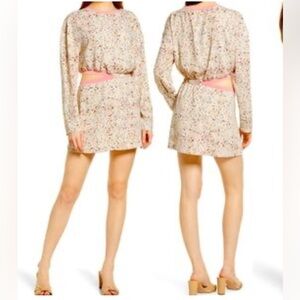 Open Edit Long Sleeve Dress